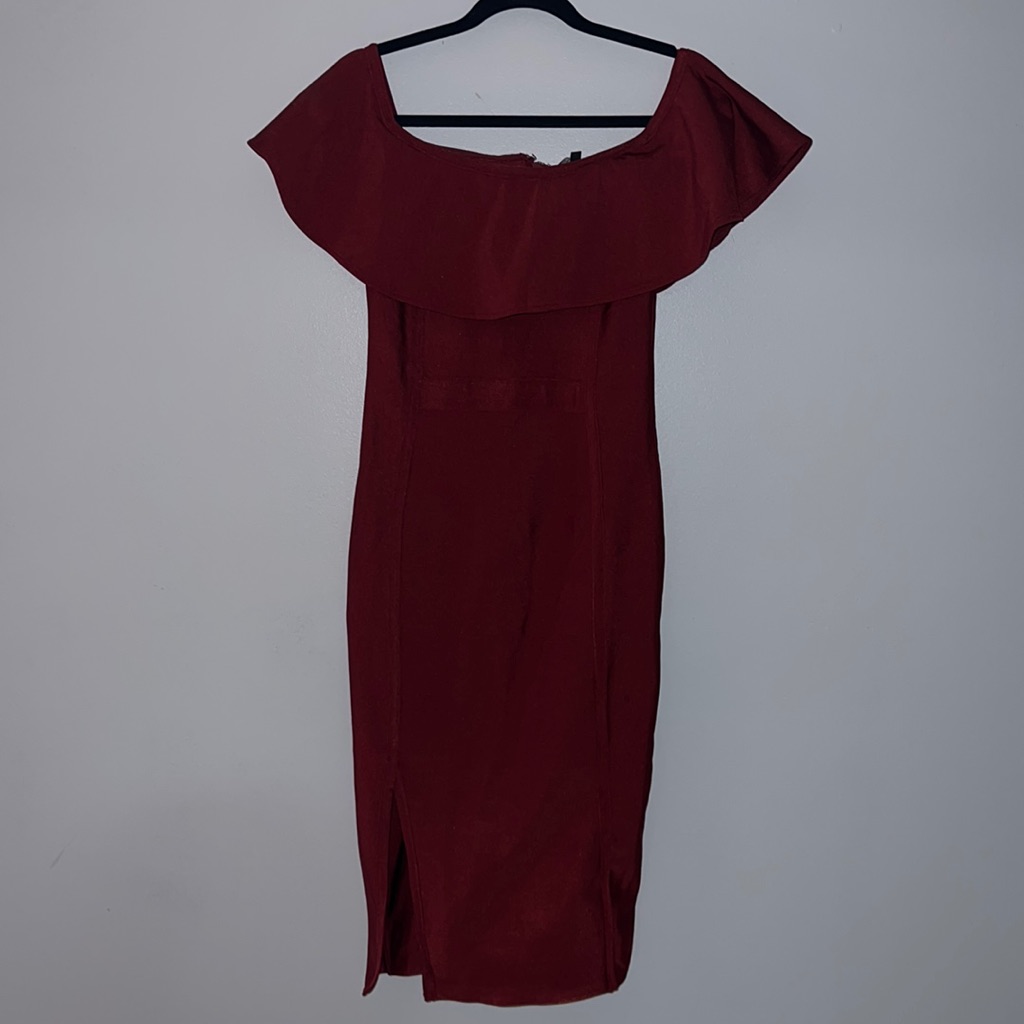 Fashion Nova Red Bandage Dress